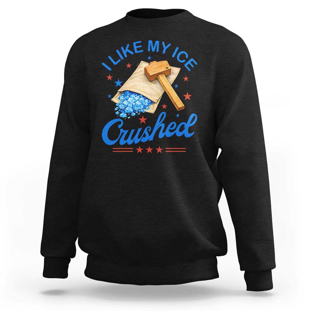 Subtle Abolish ICE Sweatshirt Funny Vintage I Like My Ice Crushed