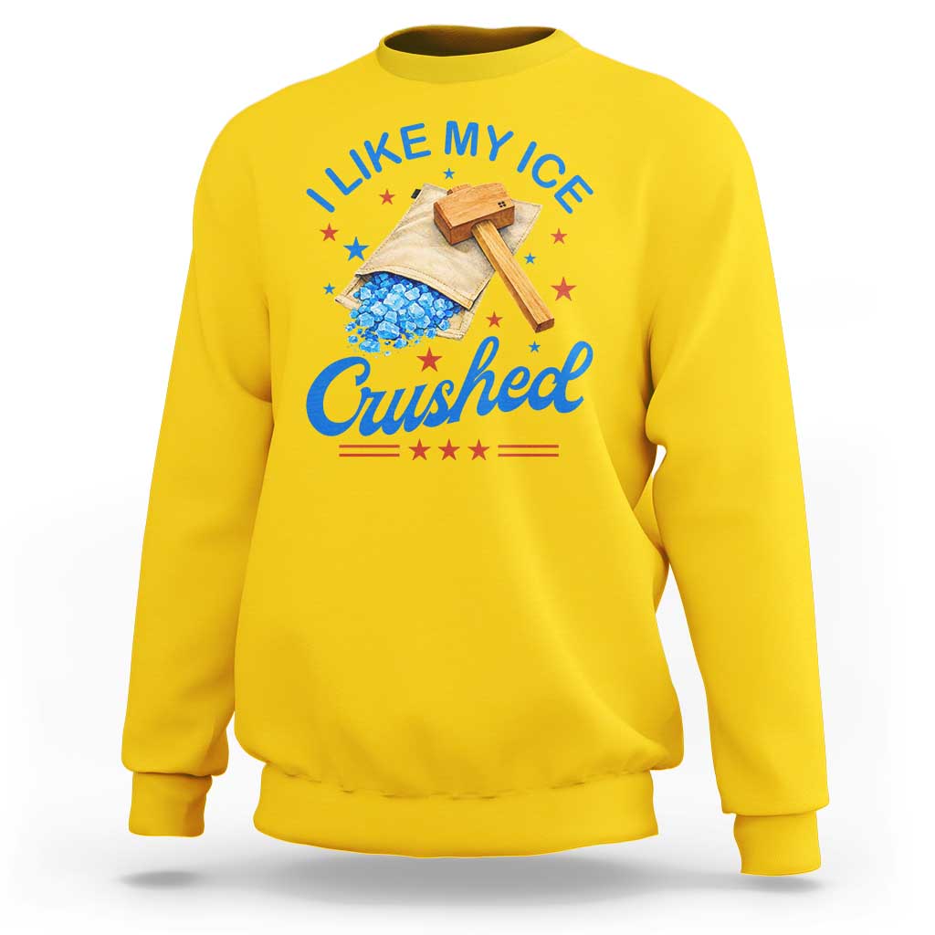 Subtle Abolish ICE Sweatshirt Funny Vintage I Like My Ice Crushed