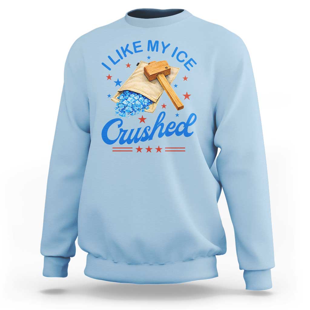 Subtle Abolish ICE Sweatshirt Funny Vintage I Like My Ice Crushed