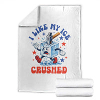 Subtle Abolish ICE Throw Blanket Vintage I Like My Ice Crushed