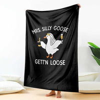 Mrs. Silly Goose Bride Throw Blanket Funny Goose Lovers - Wonder Print Shop