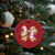 Gingerbread Coquette Bow Xmas Christmas Ornament Cute Snowman Girly Gifts For Her - Wonder Print Shop