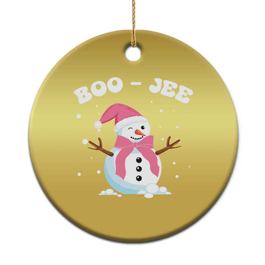 Bougie Snowman Christmas Ornament Pink Christmas Xmas Gifts - Wonder Print Shop