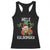 Hawaii Christmas Racerback Tank Top Mele Kalikimaka Hawaiian Pineapple Xmas Lights Santa Hat