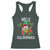 Hawaii Christmas Racerback Tank Top Mele Kalikimaka Hawaiian Pineapple Xmas Lights Santa Hat