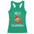 Hawaii Christmas Racerback Tank Top Mele Kalikimaka Hawaiian Pineapple Xmas Lights Santa Hat