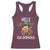 Hawaii Christmas Racerback Tank Top Mele Kalikimaka Hawaiian Pineapple Xmas Lights Santa Hat