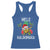 Hawaii Christmas Racerback Tank Top Mele Kalikimaka Hawaiian Pineapple Xmas Lights Santa Hat