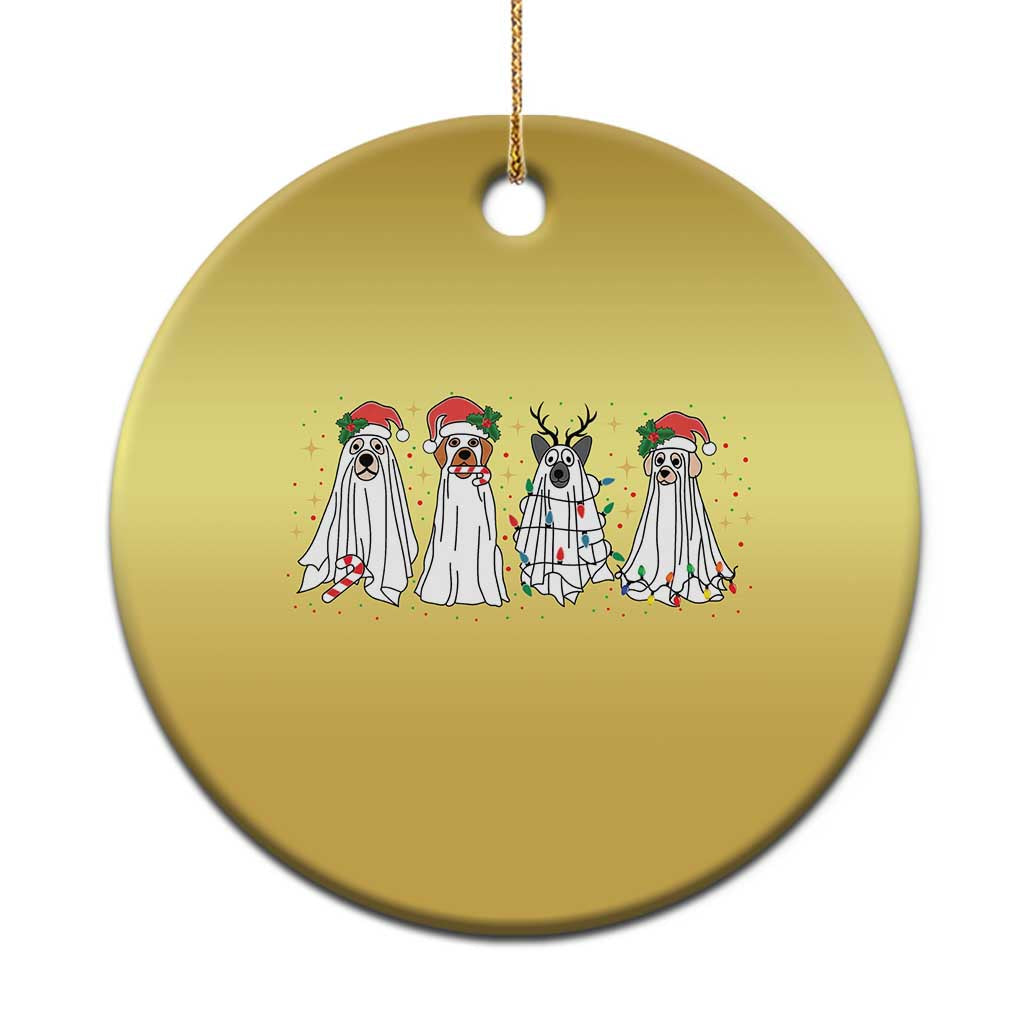 Xmas Ghost Dog Christmas Ornament - Wonder Print Shop