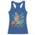 Dinosaur Christmas Racerback Tank Top Tree Lights Xmas Boys Men