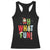 Funny Christmas Santa Racerback Tank Top Oh What Fun Christmas Tree And Wreath