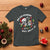 Christmas Skeleton T Shirt Dead Inside But Jolly AF Festive Sarcastic Snarky Skull - Wonder Print Shop