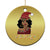 Black Santa African American Xmas Christmas Ornament Sassy Afro Queen Black Woman - Wonder Print Shop