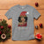 Black Santa African American Christmas T Shirt Sassy Afro Queen Black Woman - Wonder Print Shop