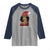 Black Santa African American Christmas Raglan Shirt Sassy Afro Queen Black Woman