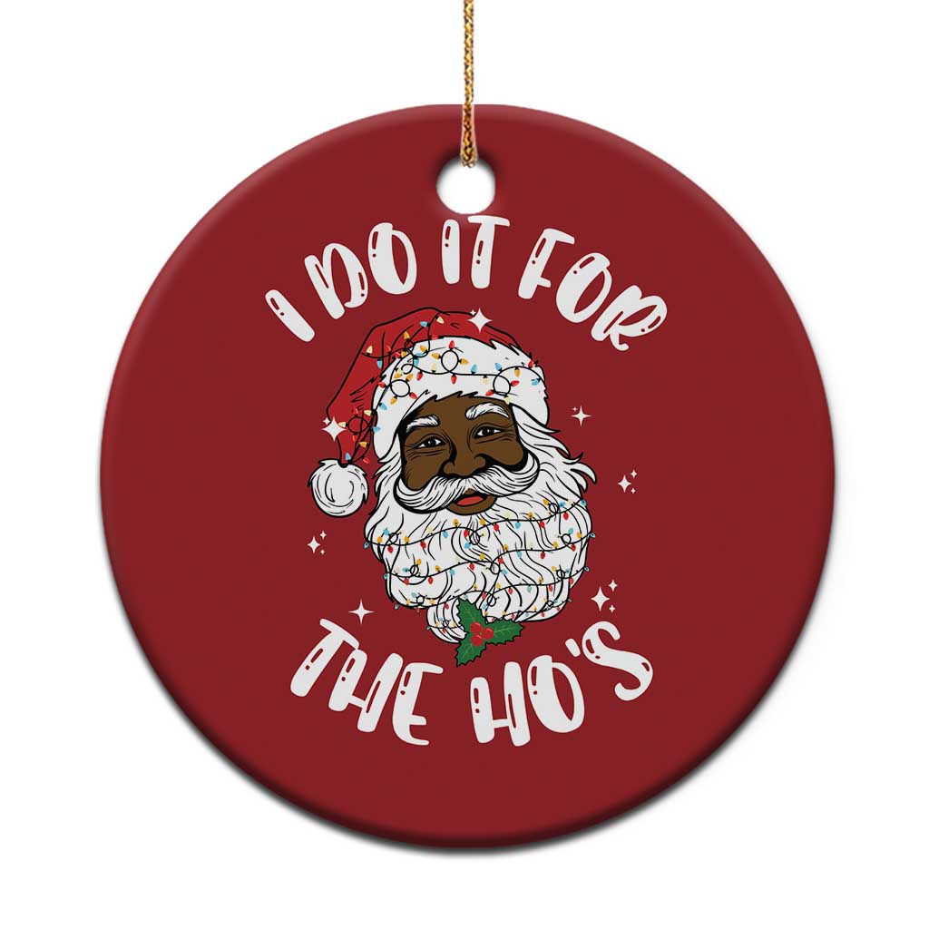 Funny Santa Claus Christmas Ornament African American Xmas Vintage Black Santa - Wonder Print Shop