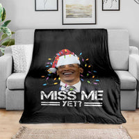 Funny Christmas Obama Throw Blanket Funny Santa Xmas Light - Wonder Print Shop