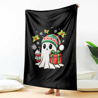 Ghost Santa Christmas Throw Blanket Holiday Xmas Halloween - undefined