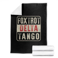 Subtle FDT Throw Blanket Foxtrots Delta Tangos
