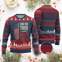 Fight For Those Without Your Privilege Knitted Sweatshirt - Wonder Print Shop