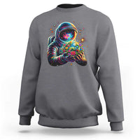 Astronaut Earth Flowers Spaceman Planet Galaxy Universe Sweatshirt