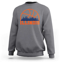 Illinois Fan Sweatshirt IL State Basketball Game Day