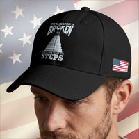 Sobriety Anniversary Sober Baseball Cap The Elevator is Broken You Will Have To Use The Steps