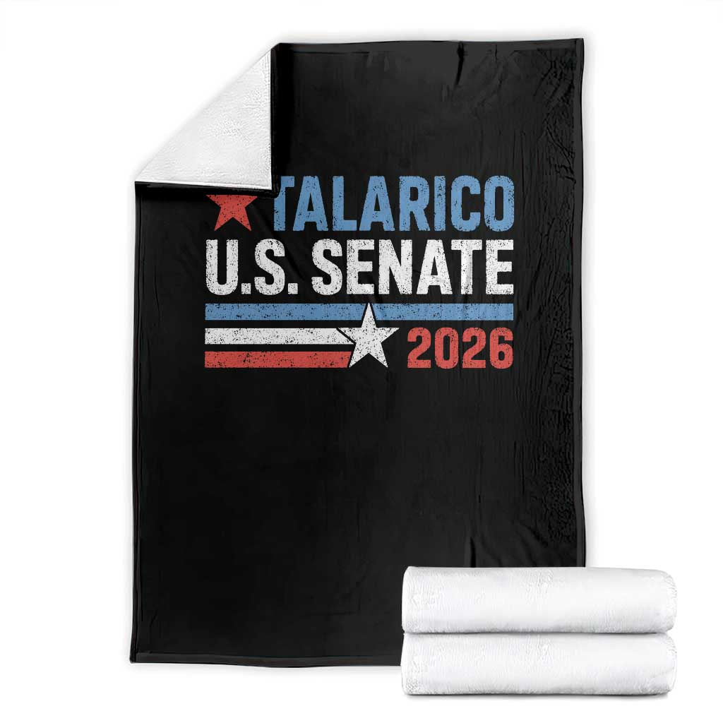 James Talarico US Senate 2026 Throw Blanket Texas Senate Race Stars and Stripes