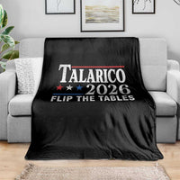 James Talarico 2026 Flip The Tables Throw Blanket Texas Senate