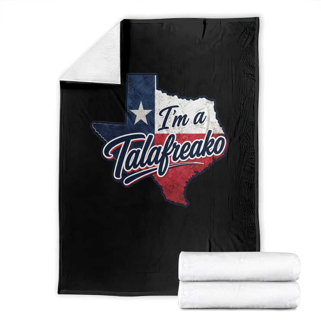 I Am A Talafreako James Talarico Throw Blanket US Senate Vintage Texas Map