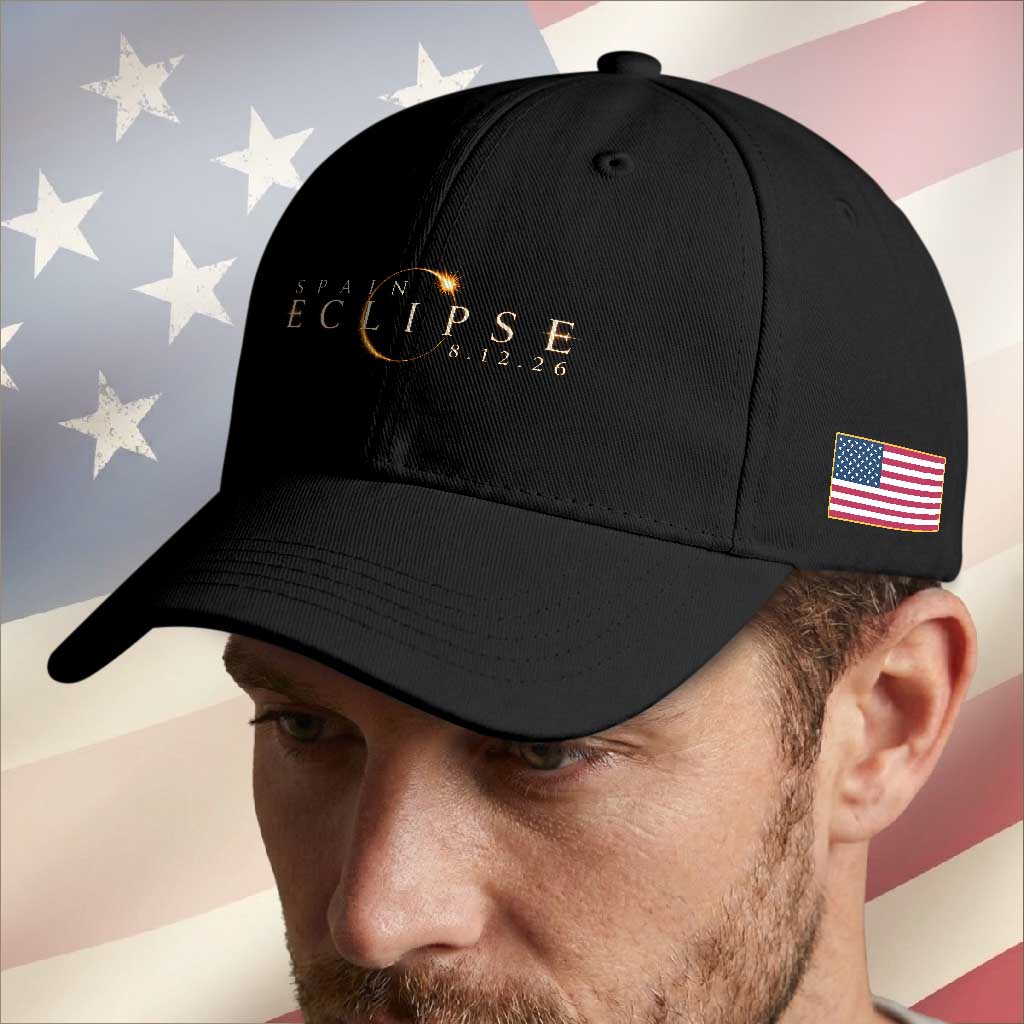 Spain Solar Eclipse 2026 Baseball Cap August 12 2026 Total Eclipse