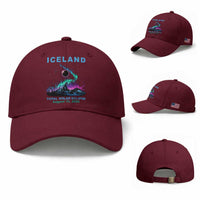 Iceland Total Solar Eclipse 2026 Baseball Cap August 12 Eclipse Totality Chaser Aurora Northern Lights