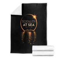 Total Solar Eclipse At Sea 2026 Throw Blanket Totality Eclipse Cruise