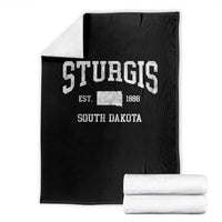 Sturgis South Dakota Est 1888 Throw Blanket Vintage SD State Map Pride