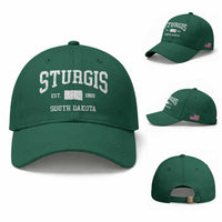 Sturgis South Dakota Est 1888 Baseball Cap Vintage SD State Map Pride