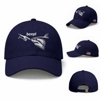 Boop Shark Meme Baseball Cap Funny Nose Touch Shark Lovers Ocean Life