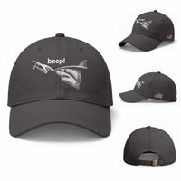 Boop Shark Meme Baseball Cap Funny Nose Touch Shark Lovers Ocean Life