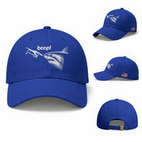 Boop Shark Meme Baseball Cap Funny Nose Touch Shark Lovers Ocean Life