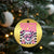 Funny Pink Santa Christmas Christmas Ornament Christmas Vibes Checkboard - Wonder Print Shop