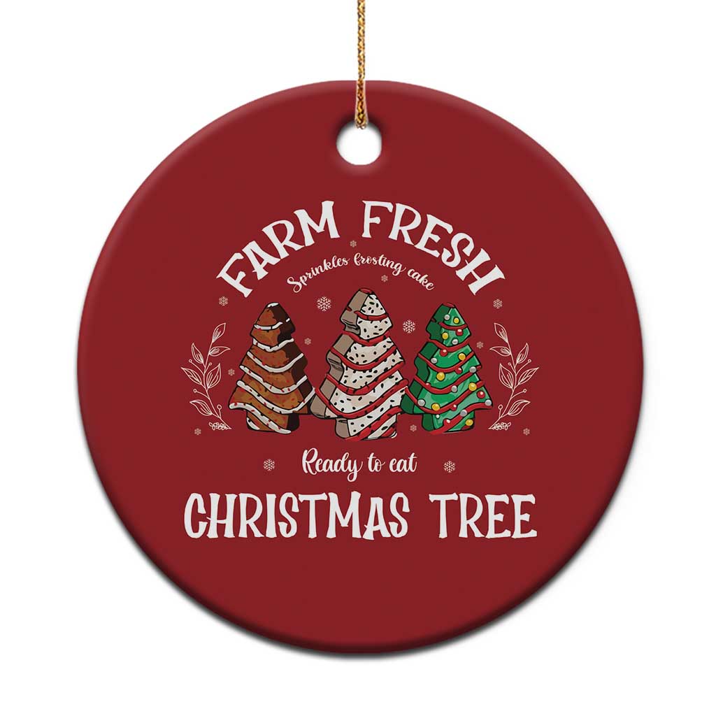 Xmas Christmas Ornament Farm Fresh Sprinkles Frosting Cake Ready To Eat Christmas Tree - Wonder Print Shop