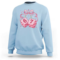 Funny 67 Dice Valentines Day Six Seven Meme Coquette Sweatshirt