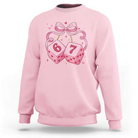 Funny 67 Dice Valentines Day Six Seven Meme Coquette Sweatshirt