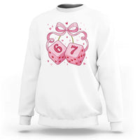 Funny 67 Dice Valentines Day Six Seven Meme Coquette Sweatshirt