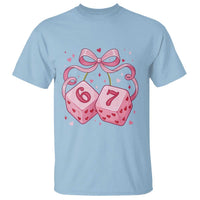 Funny 67 Dice Valentines Day Six Seven Meme Coquette T Shirt