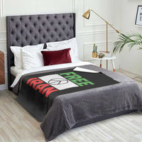 Free Iran Throw Blanket Stop War Barbed Wire Peace Sign