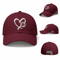 Sobriety Heart Sober Anniversary Alcoholic Abstinence Baseball Cap