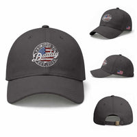 Promoted to Daddy 2026 Baseball Cap New Dad US Flag Fathers Day