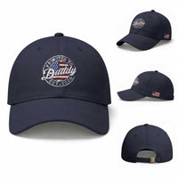 Promoted to Daddy 2026 Baseball Cap New Dad US Flag Fathers Day