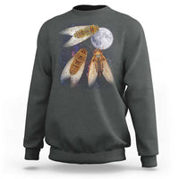 Funny 3 Cicadas Concert Fest Moon Cicada Reunion Sweatshirt