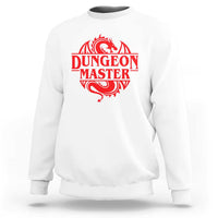 Funny Dungeon Master Sweatshirt RPG Gamer D20 Tabletop Red Dragon - Wonder Print Shop